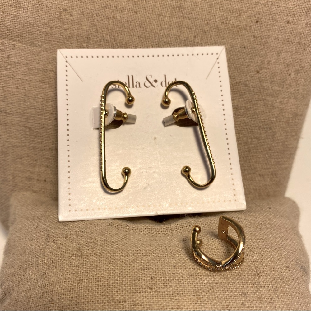 STELLA & DOT- Emory Pave Earring Set